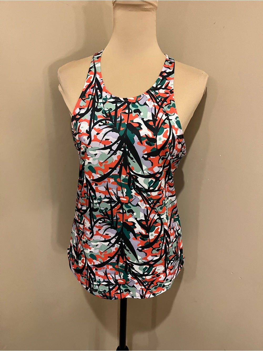 Under Armour Multi-Color Floral Camo Racerback Tank